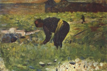  1883 Pintura al %C3%B3leo - granjero a trabajar 1883